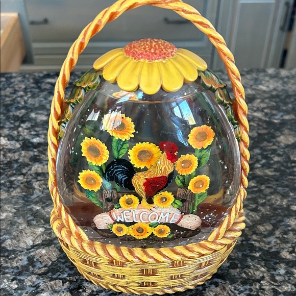 Other - SUNFLOWER WELCOME ROASTER BASKET GLITTER LIGHT UP GLOBE